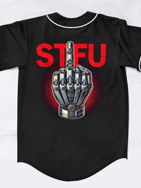 Crankdat STFU Jersey Lost Lands Baseball Jersey For EDM Festivals